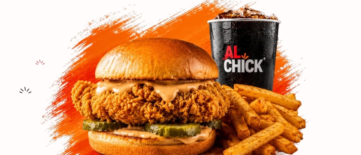 Fried chicken sandwich at AL Chick on Dundas Street West in Mississauga
